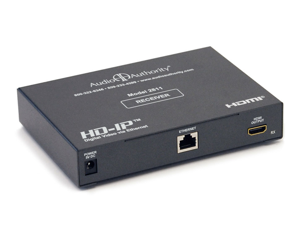  Audio Authority 2811 HDMI over Gigabit IP Video Distribution Receiver