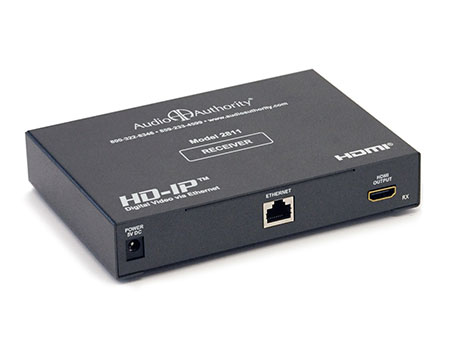 Audio Authority 2811 HDMI over Gigabit IP Video Distribution Receiver