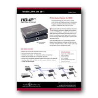 Audio Authority HD-IP product focus sheet - click to download PDF