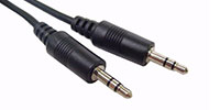 Cable Solutions Molded Cable w/ 3.5mm Stereo Mini TRS Plugs