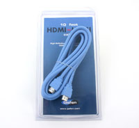 Gefen 10 foot HDMI Cable, Blue, in package