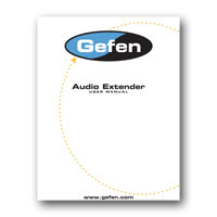 Gefen EXT-AUD-1000 Stereo Audio Extender - User Manual