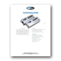 Gefen EXT-AUD-1000 Stereo Audio Extender - Product Flyer