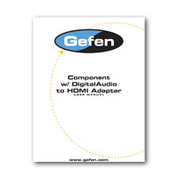Gefen EXT-COMPAUD-2-HDMID Component Video and Digital Audio to HDMI Converter - manual