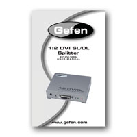 Gefen EXT-DVI-142DL 1x2 DVIDual-Link  Splitter - User Manual