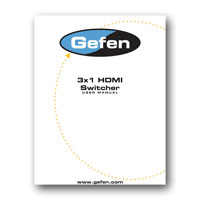 Gefen EXT-HDMI-341-BLK 3x1 HDMI Switcher - connection example