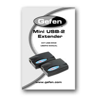 Gefen EXT-USB-MINI2 USB-1 Extender - User Maunal