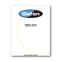 Gefen EXT-VGA-145 1:4 VGA Hub Manual - Click here to downlod in PDF format