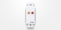 Intelix AVO-A2-WP110 Stereo Audio Wallplate Balun with 110 Termination