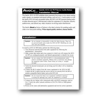 Intelix DIGI-HD-UHR2-R Dual Stereo Audio Wallplate Balun Installation Manual in PDF format