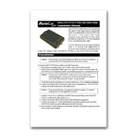 Intelix AVO-SVA2-F S-Video and Stereo Audio Balun Installation Manual in PDF format