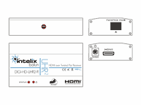 Intelix DIGI-HD-UHR2 HDMI Balun / Extender - Receiver Drawing