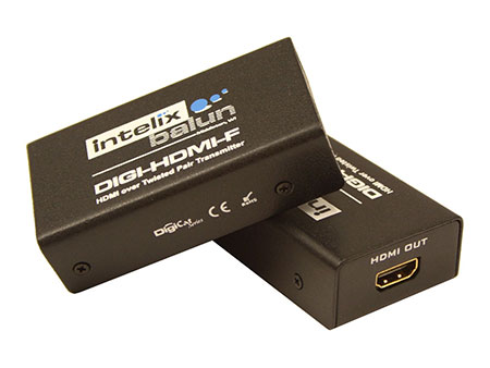 Intelix DIGI-HDMI-F HDMI Balun / Extender - High-Definition over Two Cat-5 / Cat-6 Twisted-Pair Cables