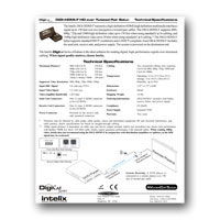 Intelix DIGI-HDMI-F HDMI Balun / Extender - Specs - (click to download PDF)