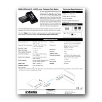 Intelix DIGI-HDMI-UHR HDMI 1.3 over twisted-pair Balun Set - Specs (click to download PDF)