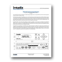 Intelix DIGI-P52 Presentation Switcher/Scaler, Technical Specifications, PDF format