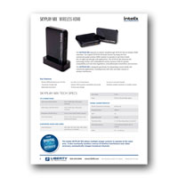 Intelix SKYPLAY-MX Wireless HDMI Extender Flyer - Click to download PDF