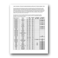 Jensen Transformers MC-2RR Selection Table - click to download PDF