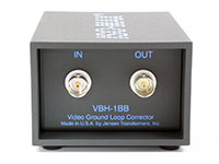 Jensen Transformers VBH-1BB ISO-MAX Studio-Quality Isolator / Corrector for Video, connector panel