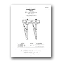 Liberty AV IC60T Tilt Wall Mount for Flat Panel TV - Instruction Manual