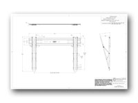 Liberty AV IC60T Tilt Wall Mount for Flat Panel TV - Technical Drawing