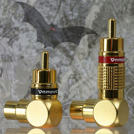 Vampire Wire "90A" Right-Angle RCA Adapters