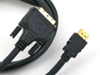 Vampire Wire HDMI and DVI connectors closeup