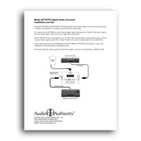 TOSLink Optical to Coaxial Digital Audio Converter, Installation and Use manual - Click to download in PDF format