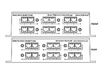 Audio Authority 1109A AVAtrix Cat 5 Control Bridge - panel drawings
