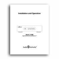 Audio Authority 1154B manual