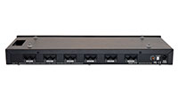 Audio Authority 1176BK 6-port Cat-5 Matrix Router Expander for AVAtrix, back panel