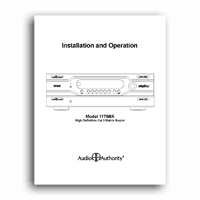 Audio Authority 1176BK Manual - click to download PDF
