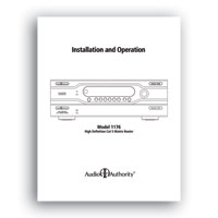 Audio Authority 1176 Manual - click to download PDF