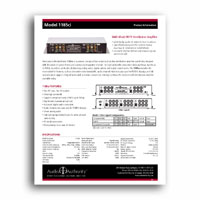 Audio Authority 1185ci Focus Sheet