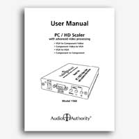 Audio Authority 1366 User Manual