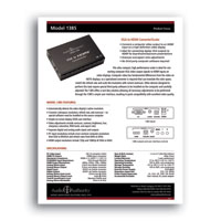 Audio Authority 1385 Focus Sheet - PDF format