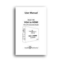 Audio Authority 1385 User Manual - PDF format