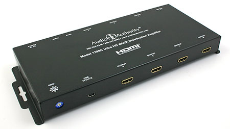 Audio Authority 1398A 4K/2K Ultra HD 1:8 HDMI Distribution Amp/Splitter with 3D Support