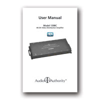 Audio Authority 1398C Manual - PDF format