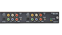Audio Authority 2114 4-input HD Video/Audio Source Card for HLX, input panel closeup