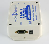 Audio Authority 9A60 High-Definition VGA to Component Video Transcoder - input side