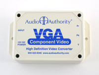 Audio Authority 9A60 High-Definition VGA to Component Video Transcoder, top view