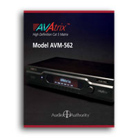 Audio Authority AVAtrix Product focus sheet - click to download PDF