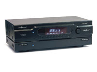 Audio Authority 1173BK stacked with AVM-562