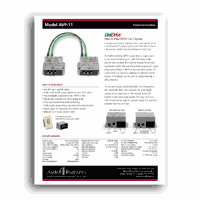 Audio Authority AVP-11D Focus Sheet - PDF format