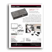 Audio Authority C-1024A Focus Sheet