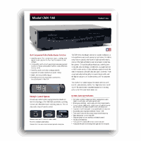 Audio Authority CMX-144 Focus Sheet