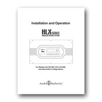 Audio Authority HLX Series Manual - click to download PDF