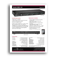 Audio Authority HMX-244, Fosuc Sheet  in PDF format