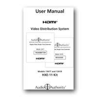 Audio Authority HXE-11 manual